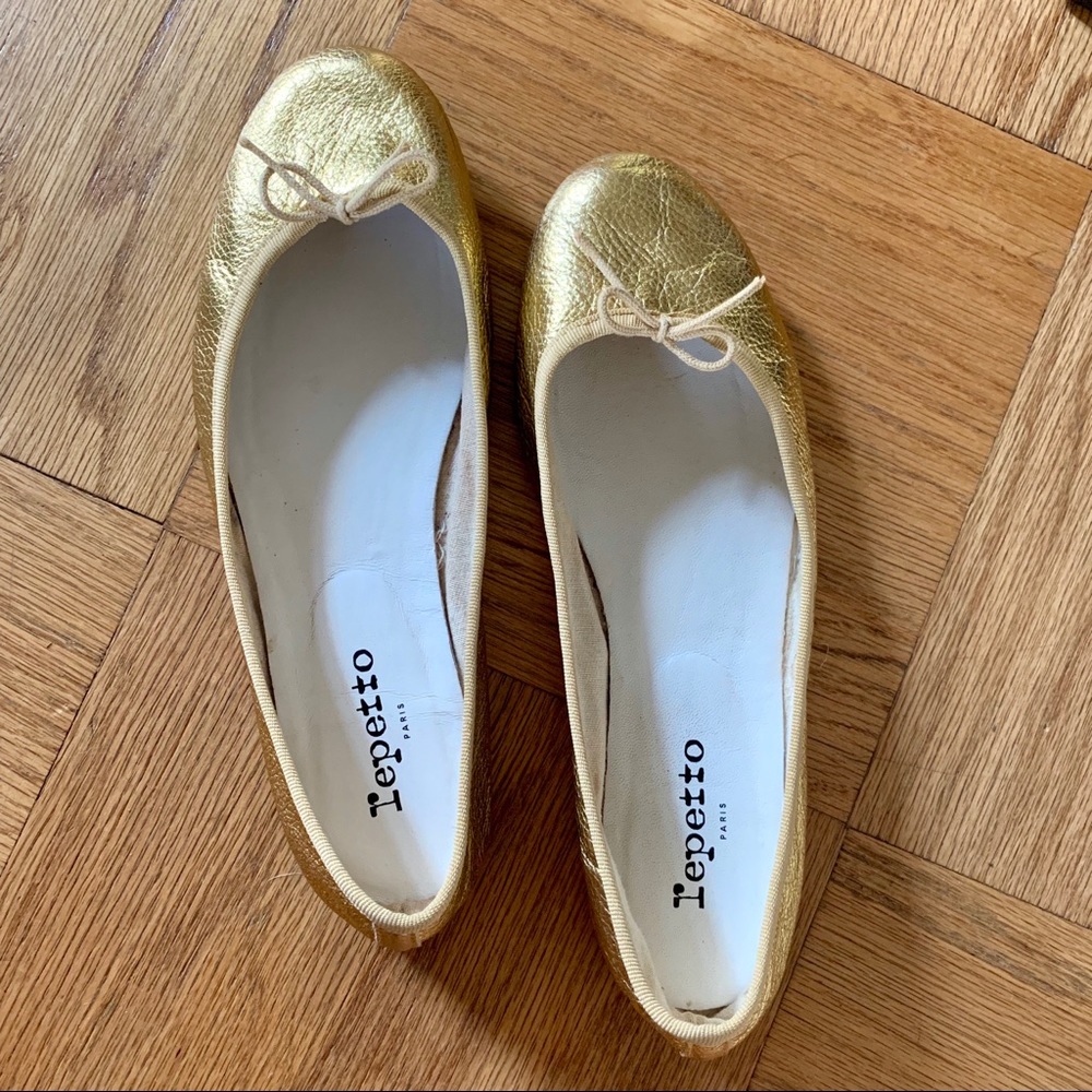 Repetto Cendrillon Ballet Flats - Gold - US 9